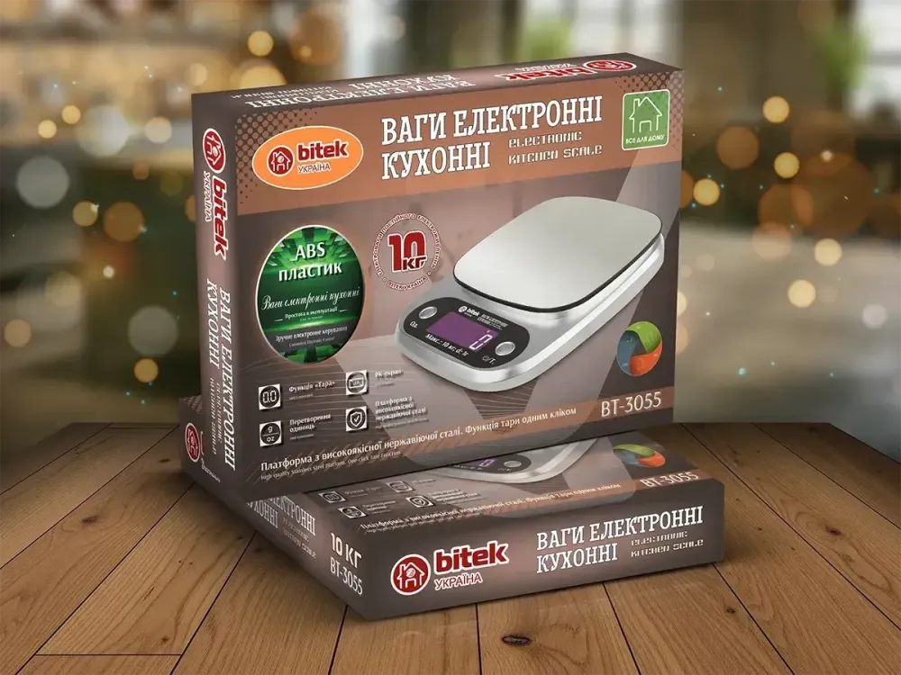 Весы кухонные электронные BITEK BT-3055 до 10 кг с LCD дисплеем, точные бытовые весы для кухни Одесса - изображение 4