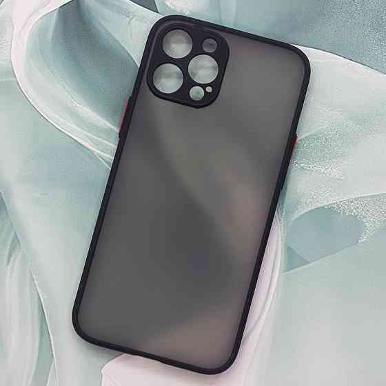 Чехол Funda Bumper Mat Case for iPhone 12 Pro Max Black Киев