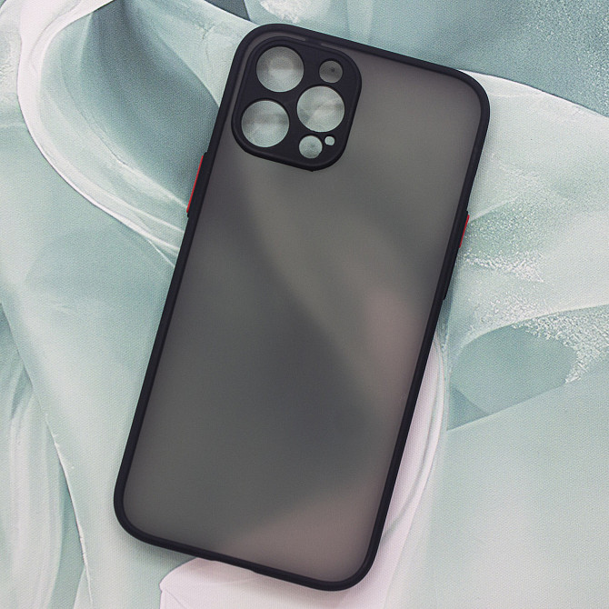 Чехол Funda Bumper Mat Case for iPhone 12 Pro Max Black Київ - фото 1