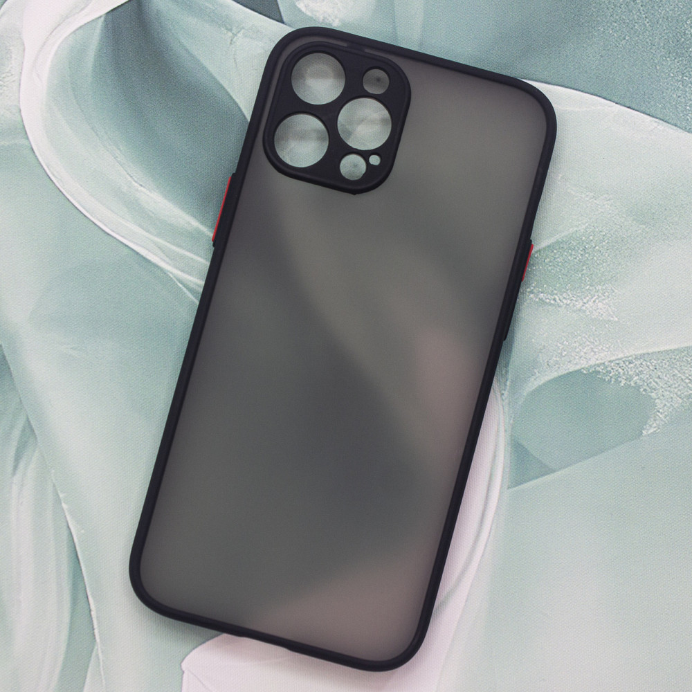 Чехол Funda Bumper Mat Case for iPhone 12 Pro Max Black Киев - изображение 1