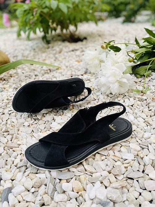 VIKTTORIO Босоніжки жіночі VIKTTORIO Лена чорні (літо, замша натуральна) (3683) Коломыя - изображение 10