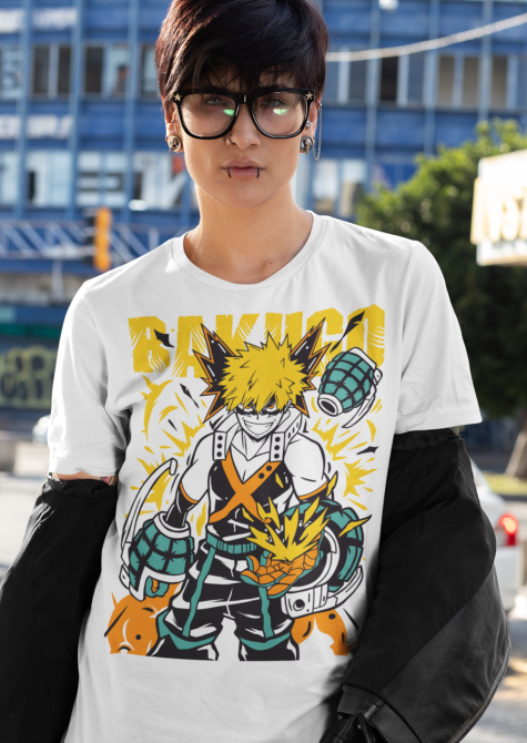 Футболка з аніме принтом Моя геройська академія оверсайз (S/M/L) Чорний AnimeJ0617 Дніпро - фото 4