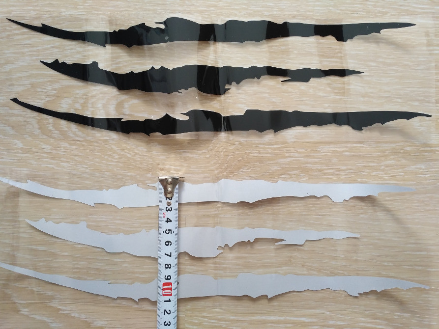 Наклейка на авто в виде Царапины Когтем Черная, Бе Киев - изображение 5