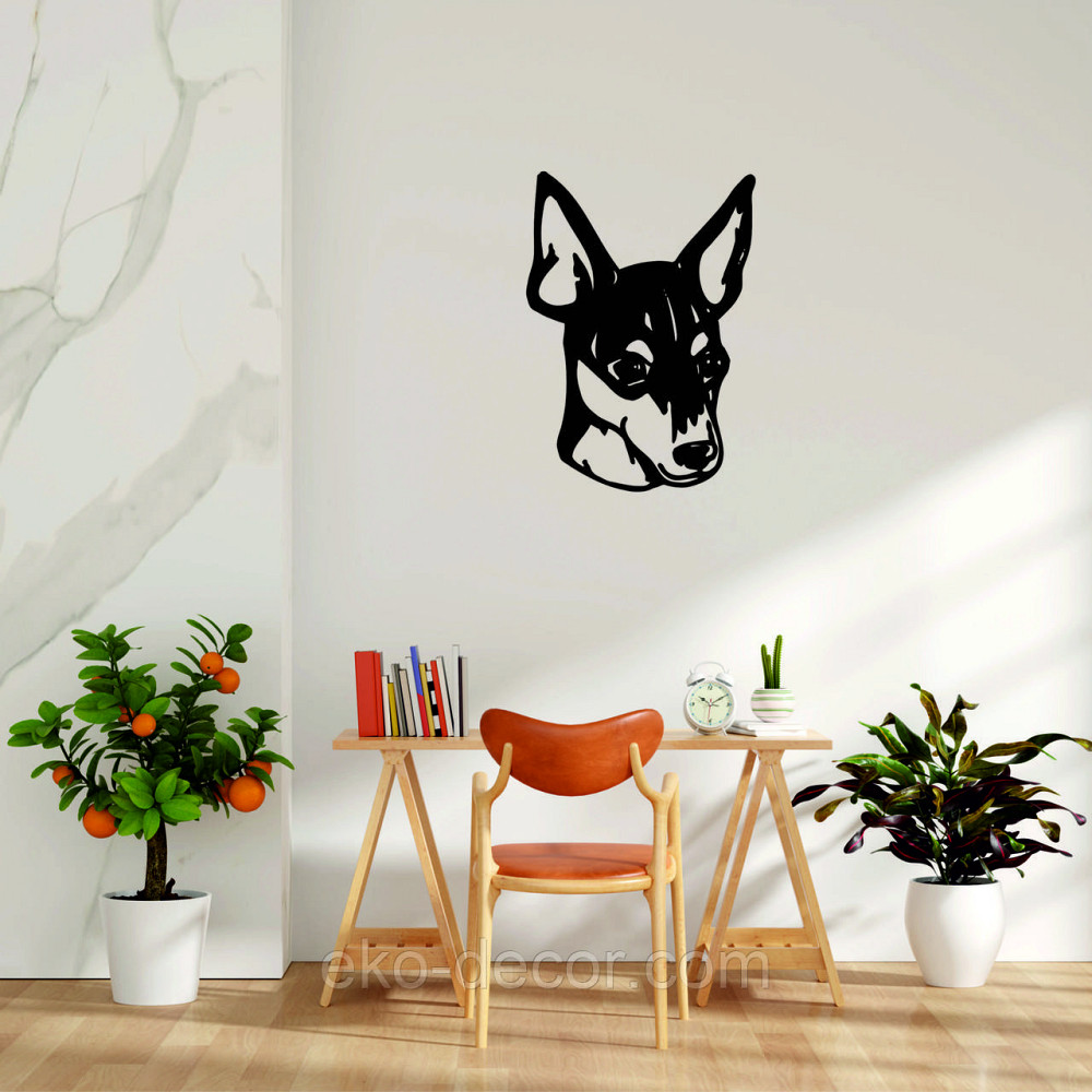 Декоративне настінне Панно «Фокстер'єр», Декор на стіну Київ - фото 6