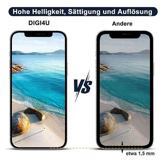 Дисплей модуль екран DIGI4U для iPhone 12 12 Pro 6.1 LCD сенсор Full HD 3D Touch True Tone Face ID з рамкою комплект Київ