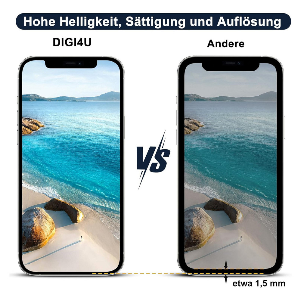 Дисплей модуль екран DIGI4U для iPhone 12 12 Pro 6.1 LCD сенсор Full HD 3D Touch True Tone Face ID з рамкою комплект Київ - фото 4