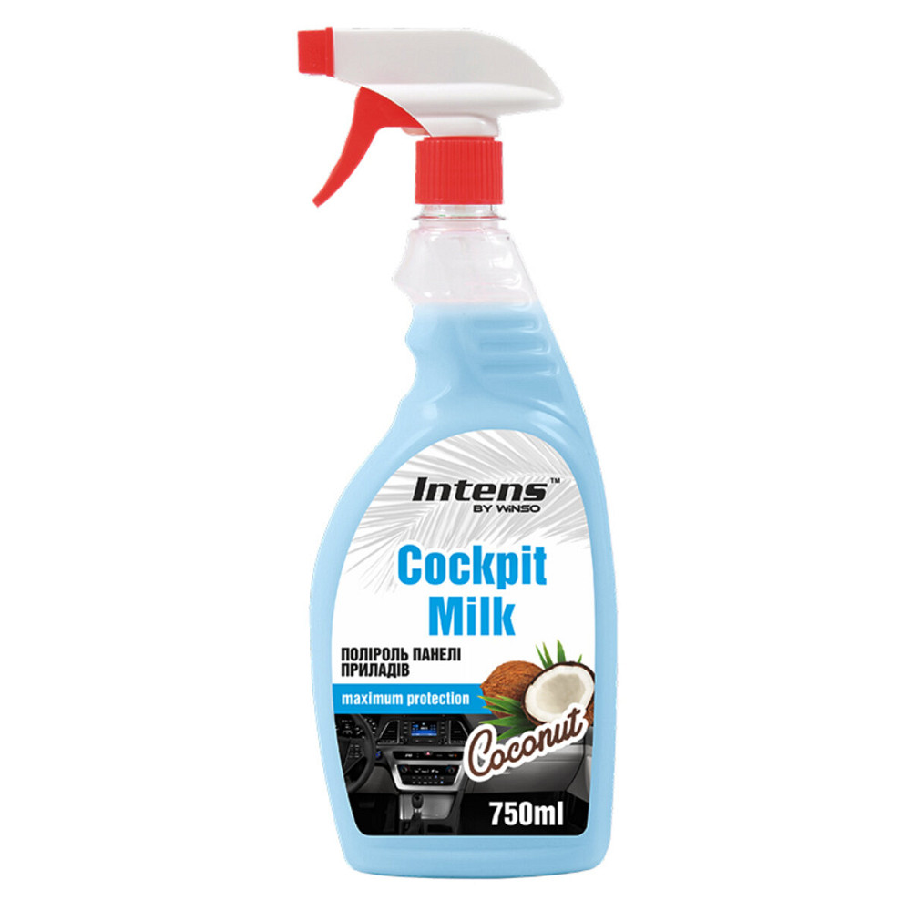 Полироль-молочко для панели приборов Winso Cockpit Milk Кокос, 750мл Киев - изображение 1