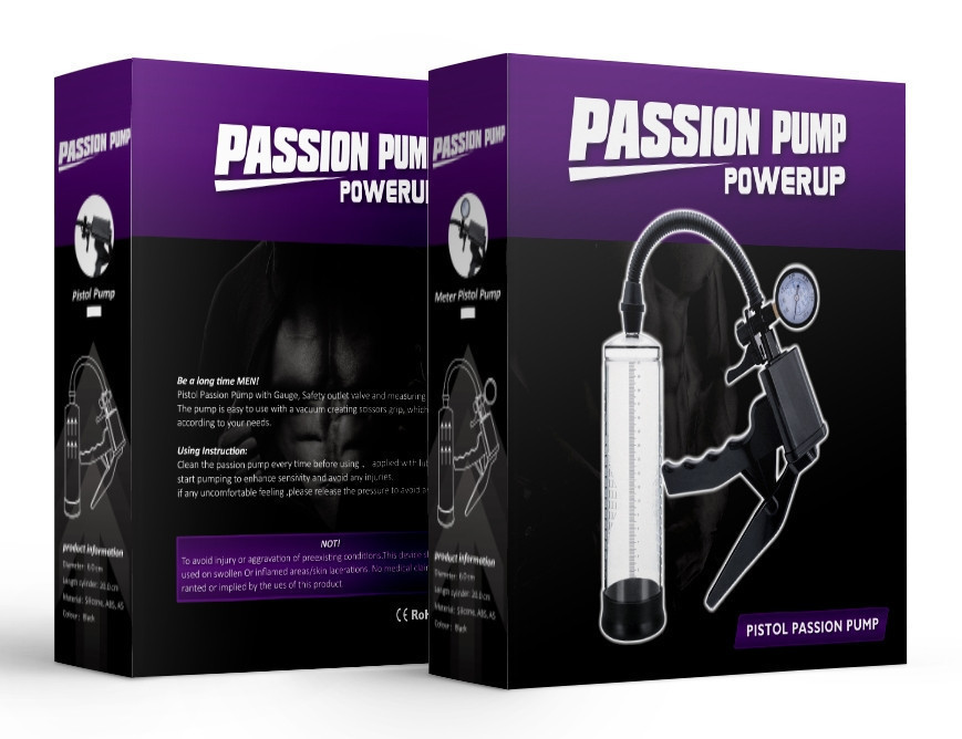 Вакуумна помпа з манометром CANWIN Passion Pump Powerup - P538 Sex Aura Київ - фото 9