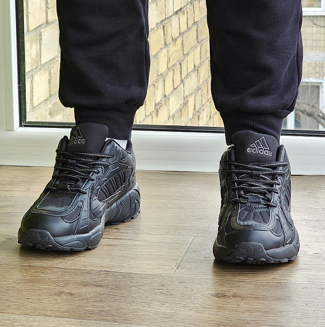 Зимние Мужские Кроссовки Adidas GORE-TEX Черные с МЕХОМ Адидас Гортекс Термо (размеры: 41,42,43,44,45) Днепр - изображение 9