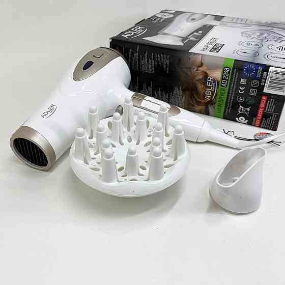 Фен професійний домашній для волосся, Портативний фен для сушіння Портативний з насадками YJ-20 Львів