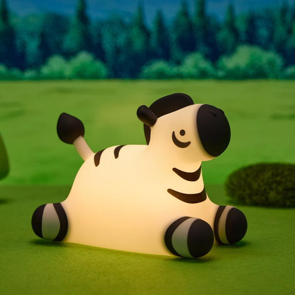 Нічник дитячий силіконовий сенсорний Зебра VALESO A067 для спальні акумуляторний Коломия - фото 3