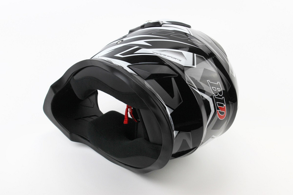 Шолом кросовий/ендуро/АТV BLD-819-7 М (57-58см), ЧОРНО-БІЛИЙ Київ - фото 2