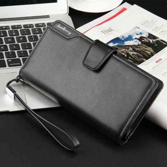 Вертикальное мужское портмоне из кожи Baellerry Business S1063, Бумажник горизонтальный NR-70 Киев