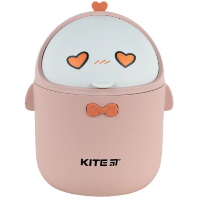 Кошик для паперів Kite Настільний контейнер для сміття, персиковий (K24-010-2) Вінниця - фото 1