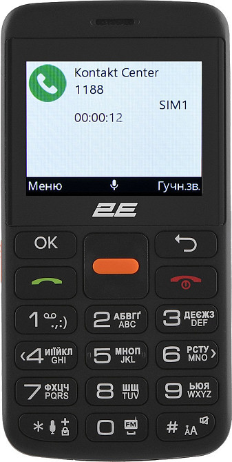 Мобільний телефон 2E T180 Max Dual Sim Black (688130251051) Чорний Харків - фото 2