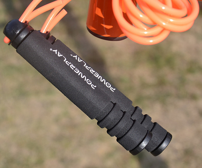 Скакалка PowerPlay 4205 Classic Plus Jump Rope Помаранчева (2,7m.) Кам'янське - фото 6