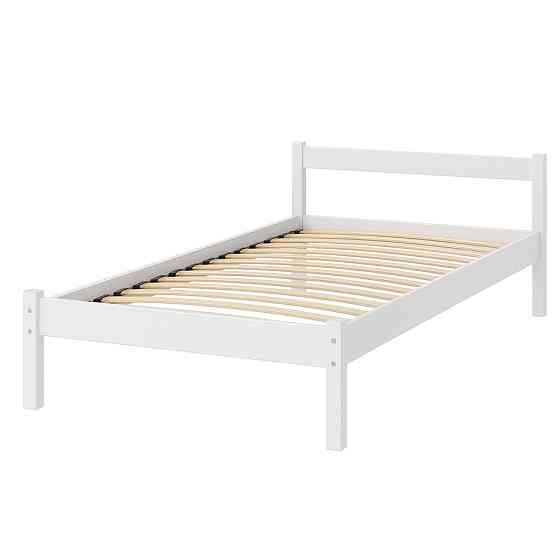 Односпальне дерев'яне ліжко Mebigrand MG01 Білий RAL 9003 90х200 см (MBG-21877) Дніпро