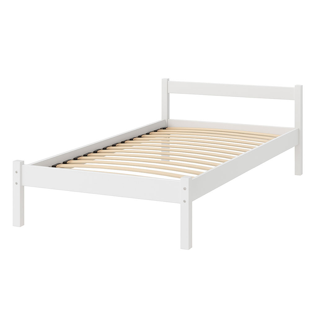 Односпальная деревянная кровать Mebigrand MG01 Белый RAL 9003 90х200 см (MBG-21877) Днепр - изображение 2