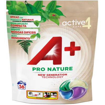 Капсулы для стирки A+ Pro Nature 4 в 1 56 шт. (8435495830788/8435495836186) Винница - изображение 1