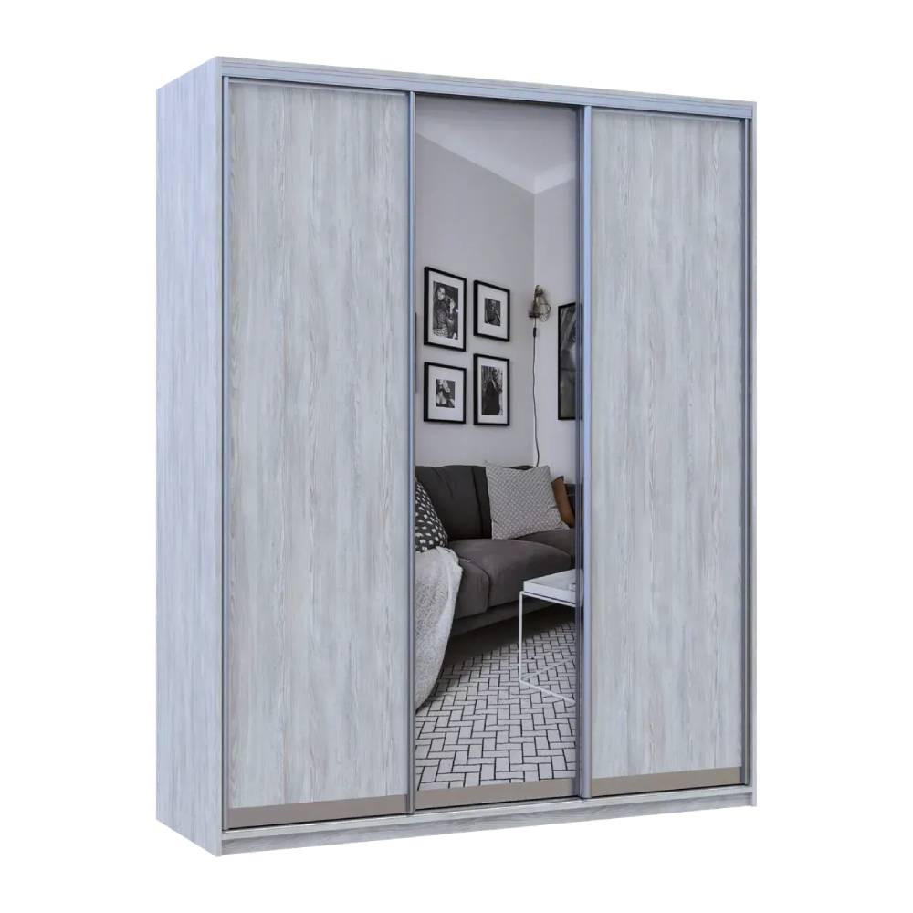 Шкаф купе Doros Сити Лайт Сосна Натти 2 ДСП / 1 зеркало 180х60х225 (DRS-011969) Львов - изображение 6