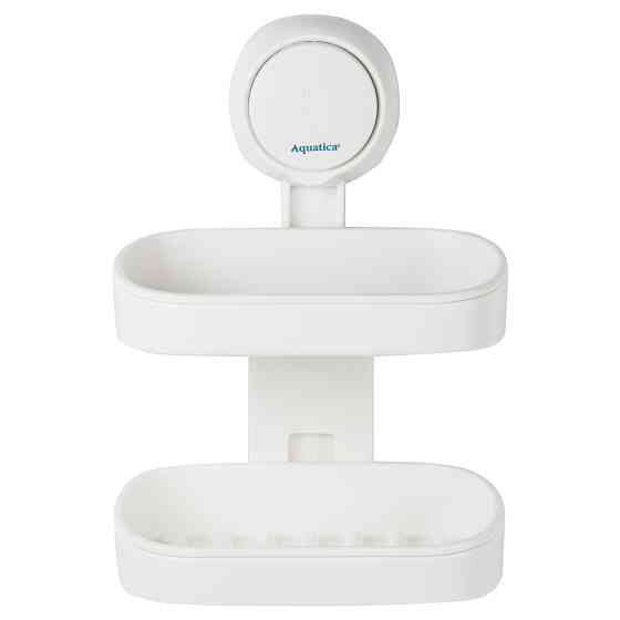 AQUATICA Мыльница на вакуумной присоске двойная s42 142×111×201мм AQUATICA (9784290) Киев