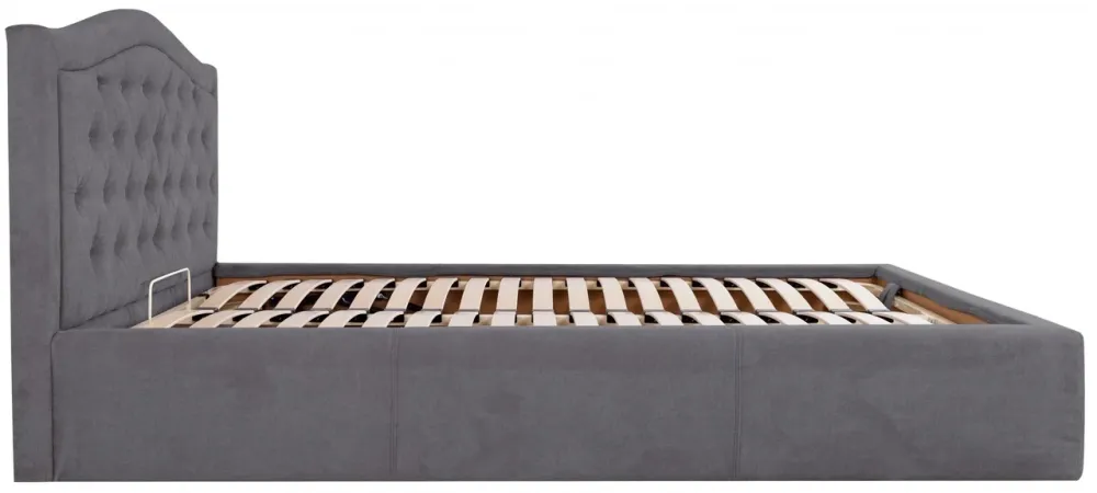 Кровать Двуспальная Scarlett Comfort 180 х 200 см Мисти Dark Grey С подъемным механизмом и нишей для белья Темно-серый Киев - изображение 4