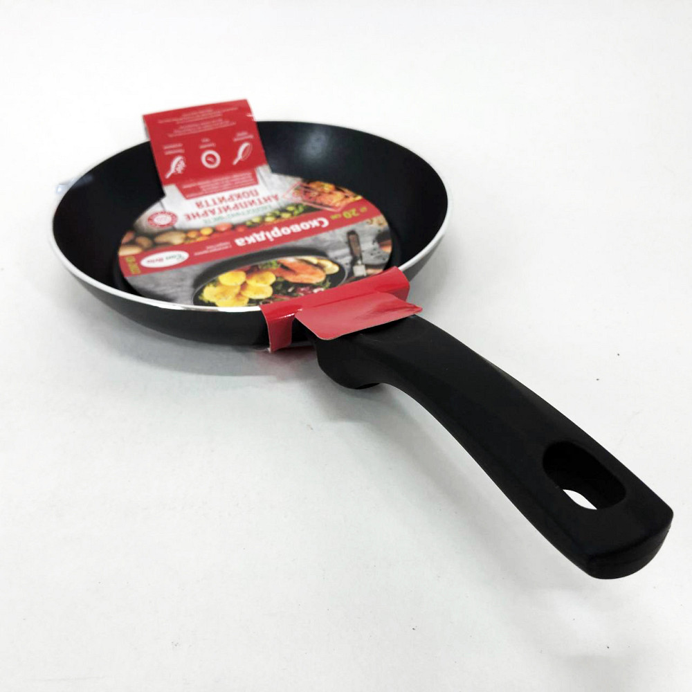 Литая алюминиевая сковорода Con, Сковорода антипригарная индукционная кухонная для кухни ZE-54 Львов - изображение 7