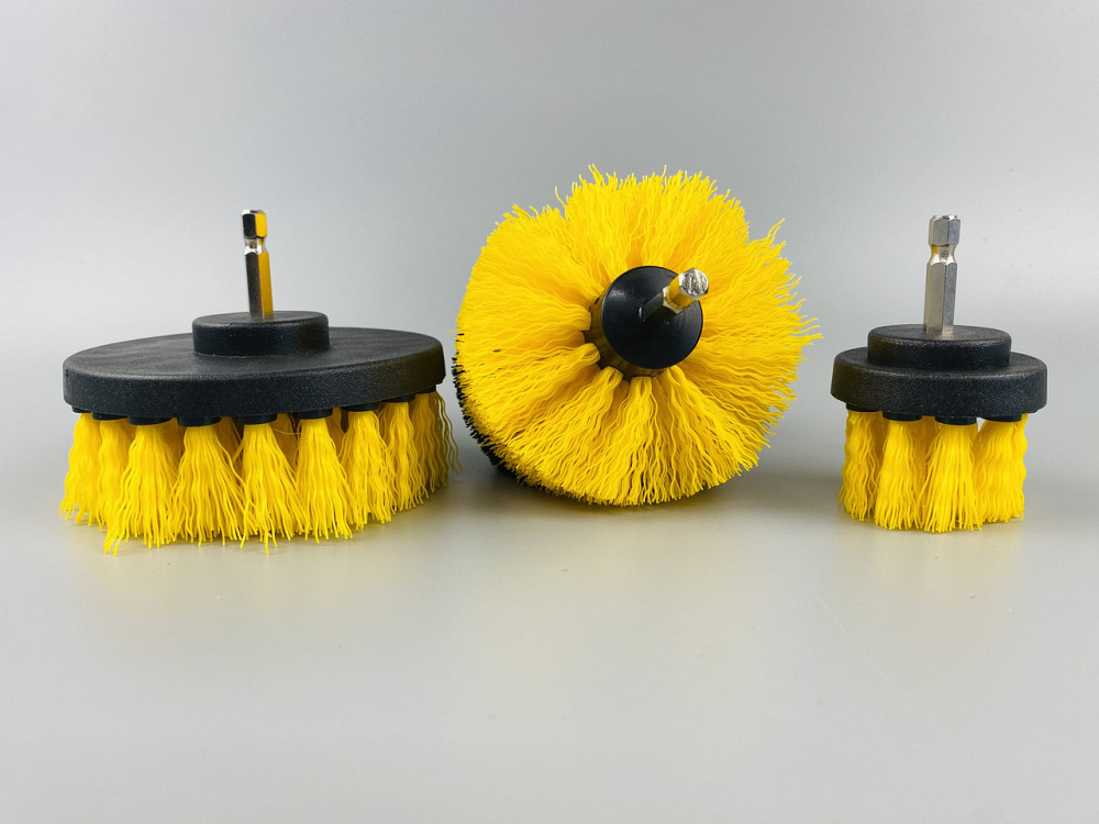Набір щіток-насадок нейлон на шурупокрут, дриль, (3 шт.), для чищення авто Мукачево - фото 10