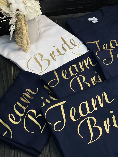 Футболки на дівич вечора- "BRIDE" - "TEAM BRIDE" Чернівці - фото 2