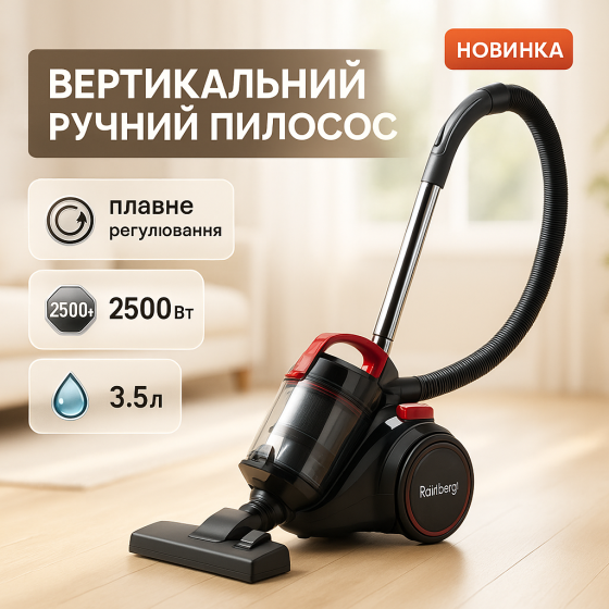 Вертикальний пилосос для паркету, Доступний ручний пилосос для дому вертикальний квартири VG-86 Львів