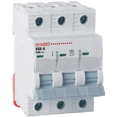 Автоматичний вимикач ONESTO 3п С 63А MCB 6kA (KC6-K) Вінниця