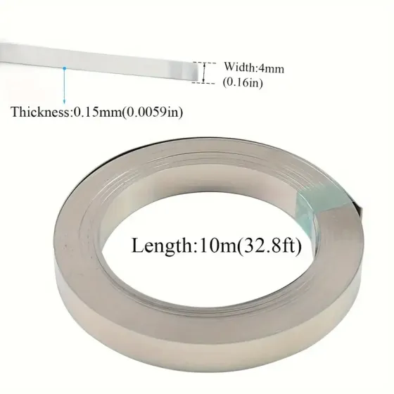 Никелированная лента для сварки аккумуляторов 10 м Киев
