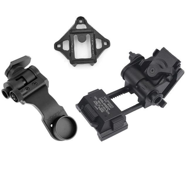 Комплект кріплень Wilcox L4G24 + J-Arm + 3 Hole Shroud для приладу нічного бачення PVS-14 (Метал) Київ - фото 1