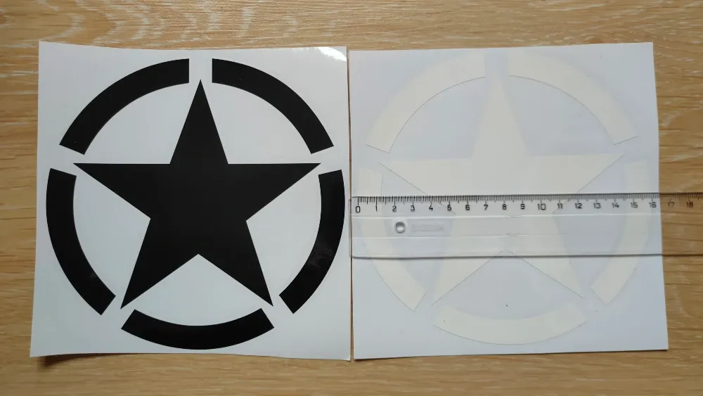 Наклейка на авто Звезда средняя Киев - изображение 6