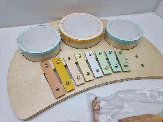 Іграшкова барабанна установка Монтенсорі без паличок Луцьк