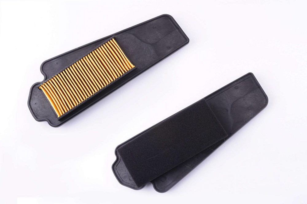 Елемент повітряного фільтра скутер 4 Т китай 50 (паперова гармошка у пластику) KM Мукачево - фото 1