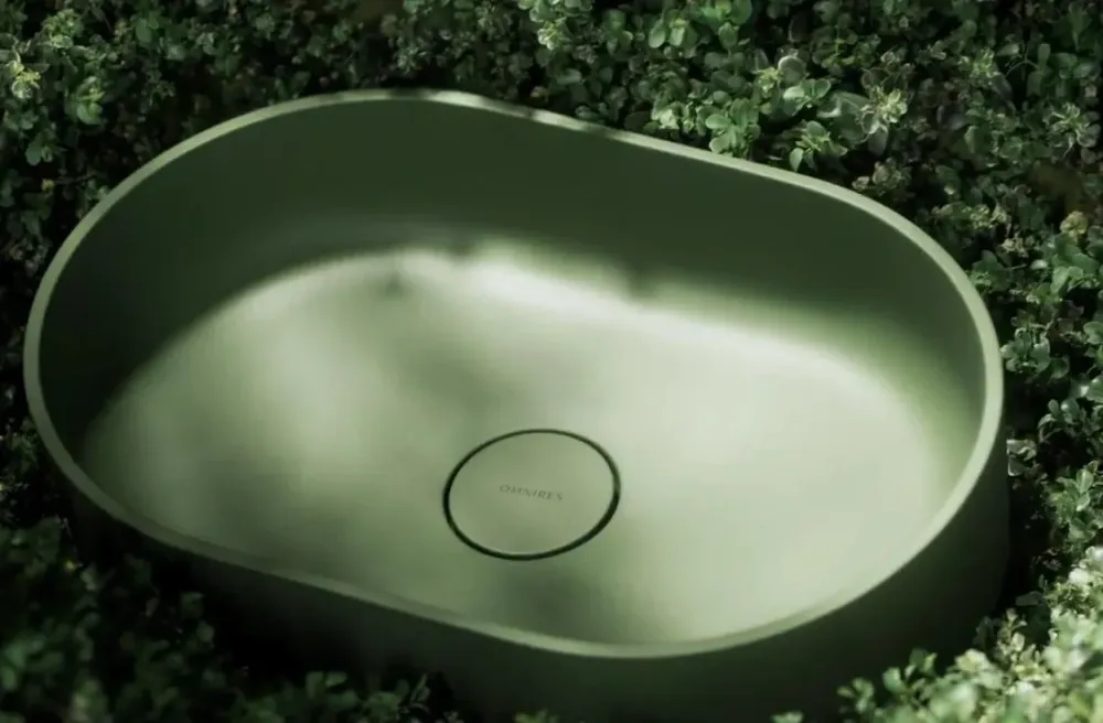 Раковина  Omnires Ovo M+ 55x36Cm Olive OVOUNOL Київ - фото 1