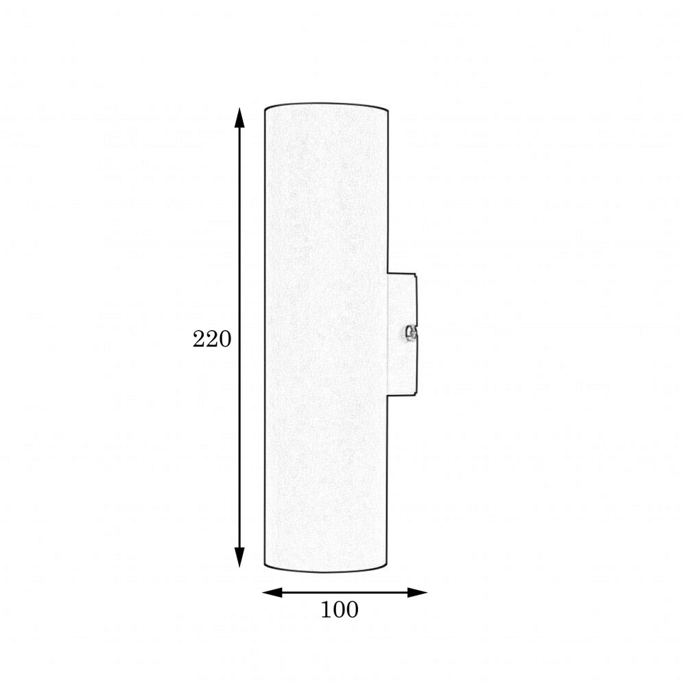 Бра цилиндр 2-Е27 Tube 2206 GD Киев - изображение 2