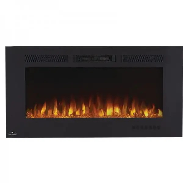 Камін електричний горизонтальний Allure Phantom 42 з металевою сіткою, чорний мат (NEFL42FH-MT-EU) Код: 010734 Ровно - изображение 1