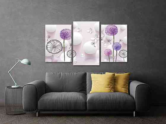 Модульная картина в гостиную / спальню Кульки  Art-609_3 Киев