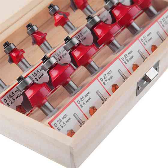 Набір фрез кальовочних, 12 шт. INTERTOOL HT-0077 Киев