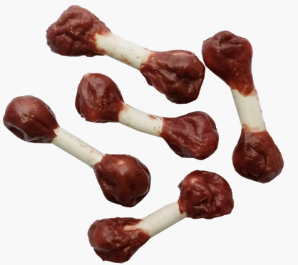 Ласощі для собак гантельки з м'яса качки по пекінськи 100 г Вінниця - фото 1