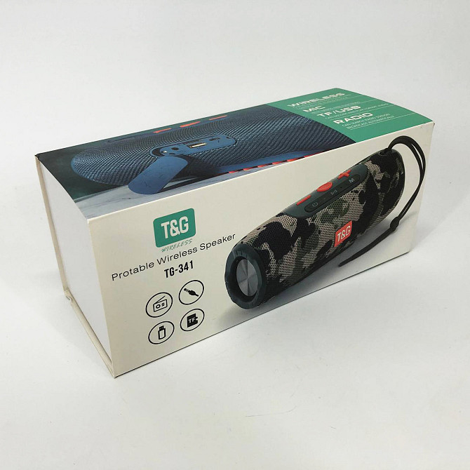 Портативна бездротова якісна колонка TG341, Колонка-динамік bluetooth, Гучна колонка UH-558 для вулиці Київ - фото 6