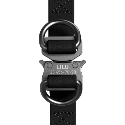 Шлей для собак WAUDOG Waterproof с QR-паспортом XS Ш 15 мм Д 30-39 см черная (27631) Винница - изображение 3