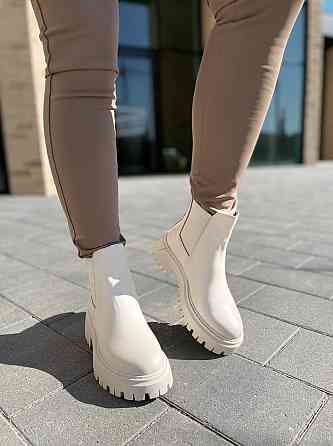 Черевики жіночі GREMMY бежеві шкіра натуральна зима висота 13 см (604/1) 35р.37р.38р. Коломыя