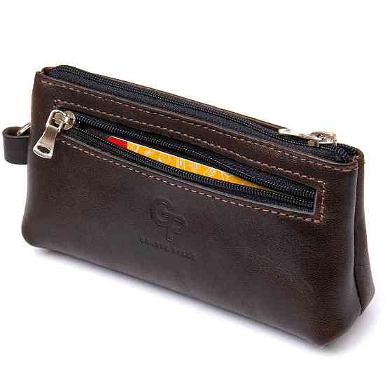 Кожаная ключница GRANDE PELLE 11381 Коричневый Киев