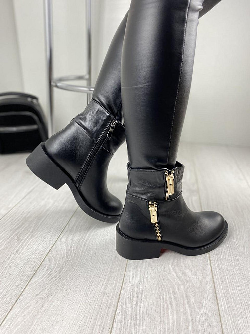 Injers Жіночі черевики INJERS чорні натуральна шкіра висота 13см розмір 37 (2909) Коломия - фото 7