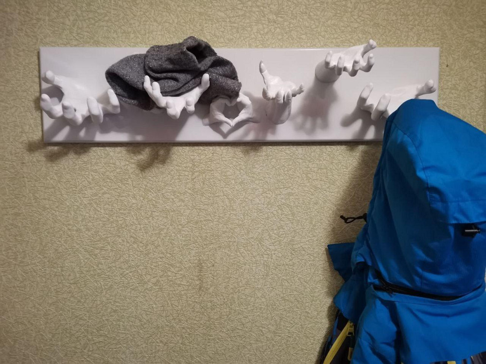 Дизайнерська вішалка на стіну для одягу та декору інтер'єру (міцна, витримує тяж.) Днепр - изображение 2