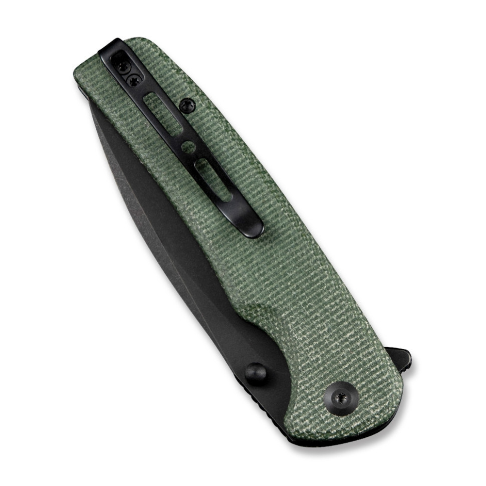 Ніж складаний туристичний Sencut Sachse, (8.8 см)  9Cr18MoV / Micarta зелений Київ - фото 5