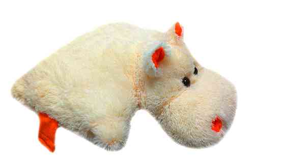 Подушка Алина Бегемот 55 см персиковый Киев